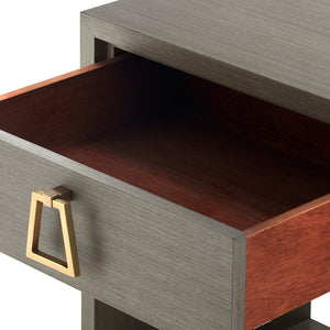 1-Drawer Side Table in Taupe Gray | Stanford Collection | Villa & House
