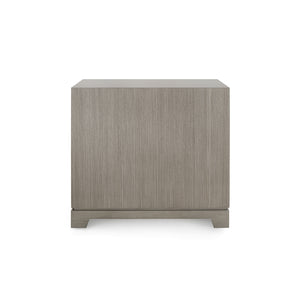3-Drawer Side Table in Taupe Gray | Stanford Collection | Villa & House