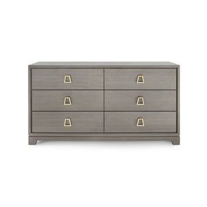 Extra Large 6-Drawer in Taupe Gray | Stanford Collection | Villa & House