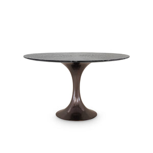 52" Black Cerused Oak Dining Table Top | Stockholm Collection | Villa & House