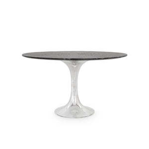 52" Black Cerused Oak Dining Table Top | Stockholm Collection | Villa & House