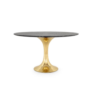 52" Black Cerused Oak Dining Table Top | Stockholm Collection | Villa & House