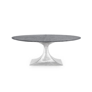 Nickel Small Oval Dining Table Base | Stockholm Collection | Villa & House
