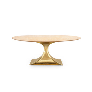 Brass Small Oval Dining Table Base | Stockholm Collection | Villa & House