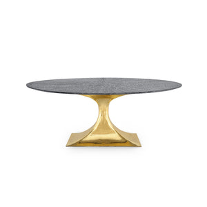 Brass Small Oval Dining Table Base | Stockholm Collection | Villa & House