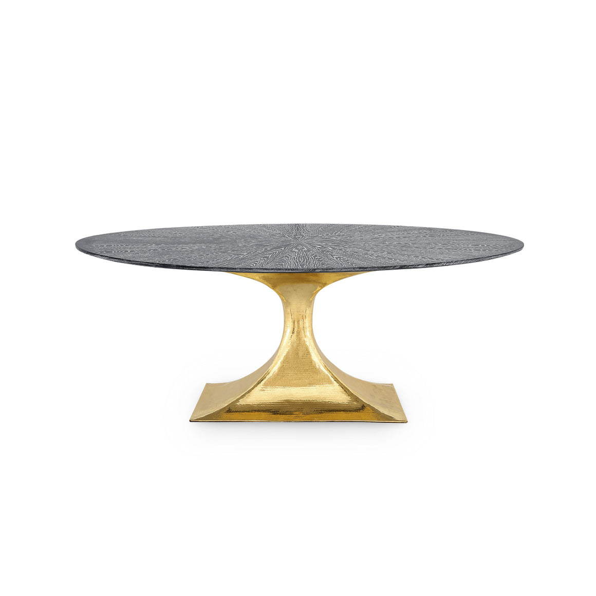 Brass Small Oval Dining Table Base | Stockholm Collection | Villa & House