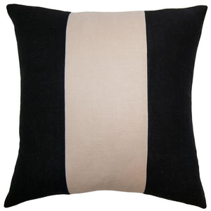 Savvy Hue Black Linen Band Pillow