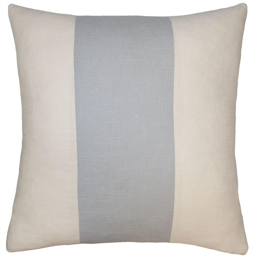 Savvy Hue Ivory Light Grey Band Pillow