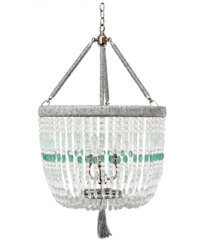 18" Malibu Beaded Chandelier with Arms – Sea Strand Beads