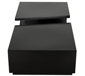 Noir Shift Coffee Table - Black Metal