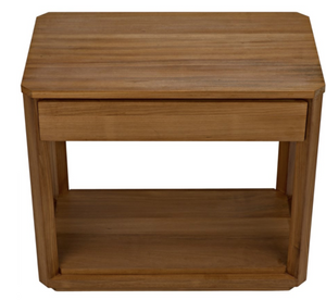 Noir SL11 Side Table - Gold Teak