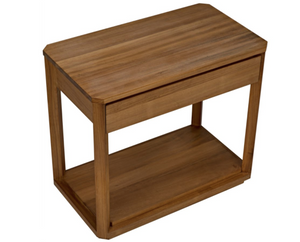 Noir SL11 Side Table - Gold Teak
