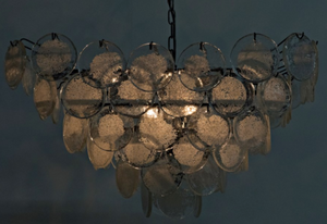 Noir Scala Glass Chandelier