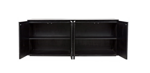 Noir Smith 4 Door Sideboard - Hand Rubbed Black