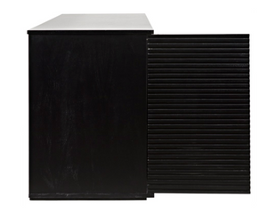 Noir Smith 4 Door Sideboard - Hand Rubbed Black