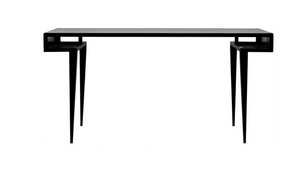 Noir Stiletto Desk - Black Metal