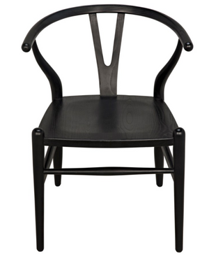 Noir Zola Chair - Charcoal Black