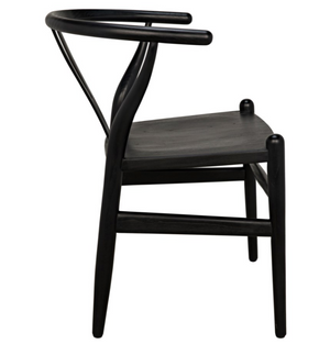 Noir Zola Chair - Charcoal Black