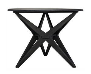 Noir Victor Dining Table - Charcoal Black