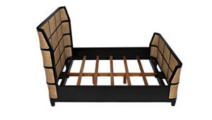 Noir Queen Porto Bed - Hand Rubbed Black