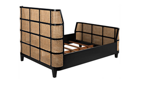 Noir Queen Porto Bed - Hand Rubbed Black