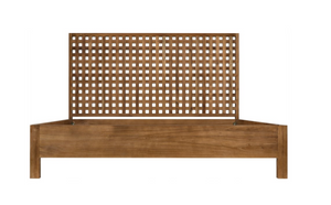 Noir Queen Quinnton Bed - Teak
