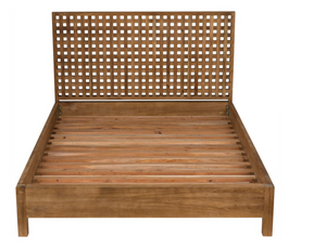 Noir Queen Quinnton Bed - Teak