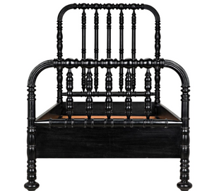 Noir Twin Bachelor Bed - Hand Rubbed Black