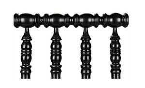 Noir Twin Bachelor Bed - Hand Rubbed Black