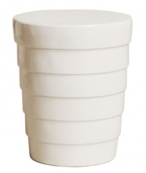 Terrace Garden Stool  - White