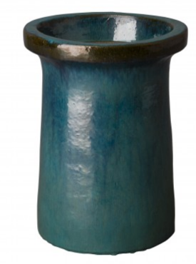 Small Plateau Ceramic Planter - Turquoise