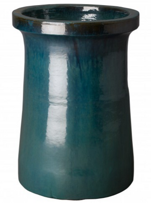 Large Plateau Ceramic Planter - Turquoise