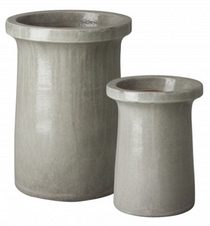 Small Plateau Ceramic Planter - Grey