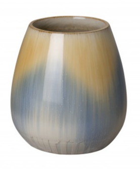Small Ombre Cup Ceramic Planter - Rain Blue Glaze