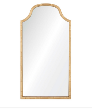 Arched Faux Bamboo Mirror - Available in 2 Finishes