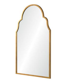 Grace Arched Mirror - Antiqued Gold