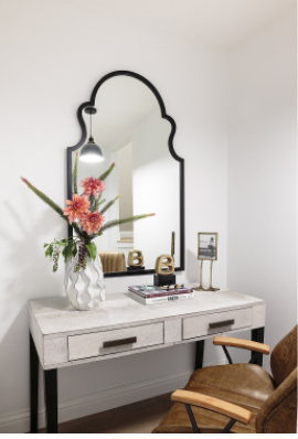 Cathedral Arched Mirror - Black