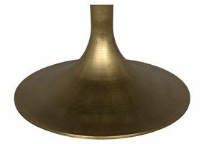 Noir Herno Metal Table - Black & Antique Brass