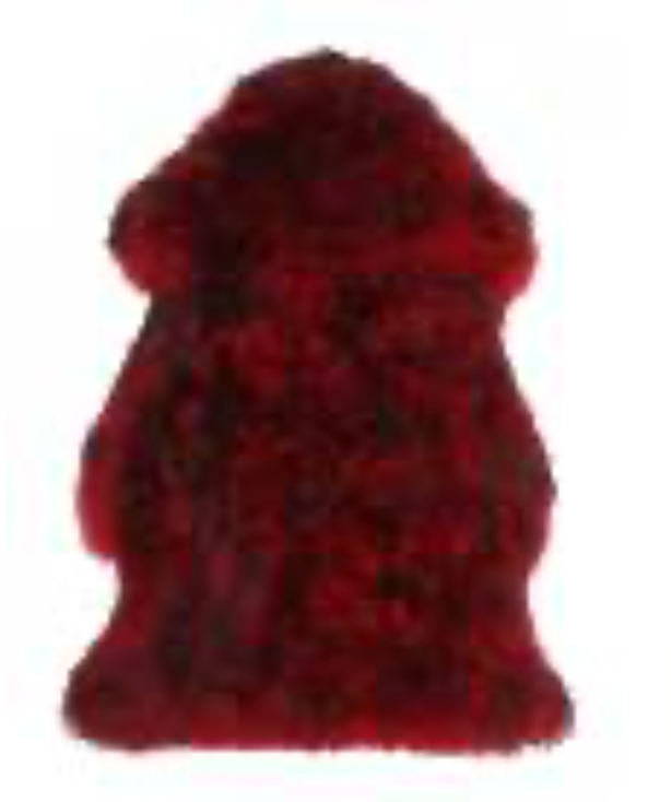 Luxe Chili Red Premium Sheepskin Rug