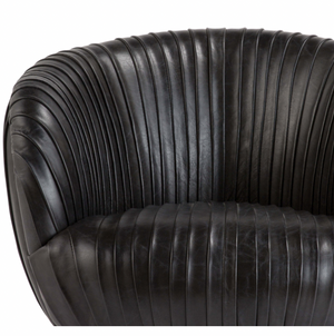 Regina Andrew Beretta Leather Chair (Modern Black)