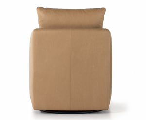 Whittaker Swivel Chair - Nantucket Taupe Leather