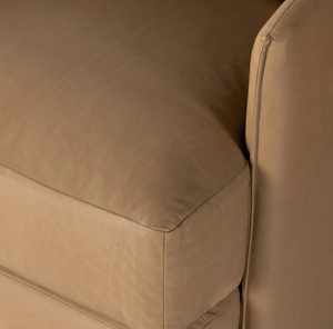 Whittaker Swivel Chair - Nantucket Taupe Leather