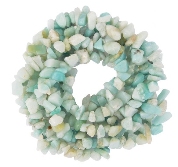 Paulette White Linen & Turquoise Chip Wall Sconce