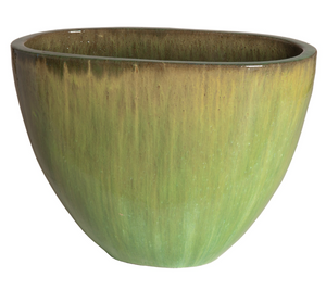 Large Melon Green Oval Planter
