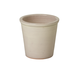 Extra Small Cream Pail Ceramic Planter