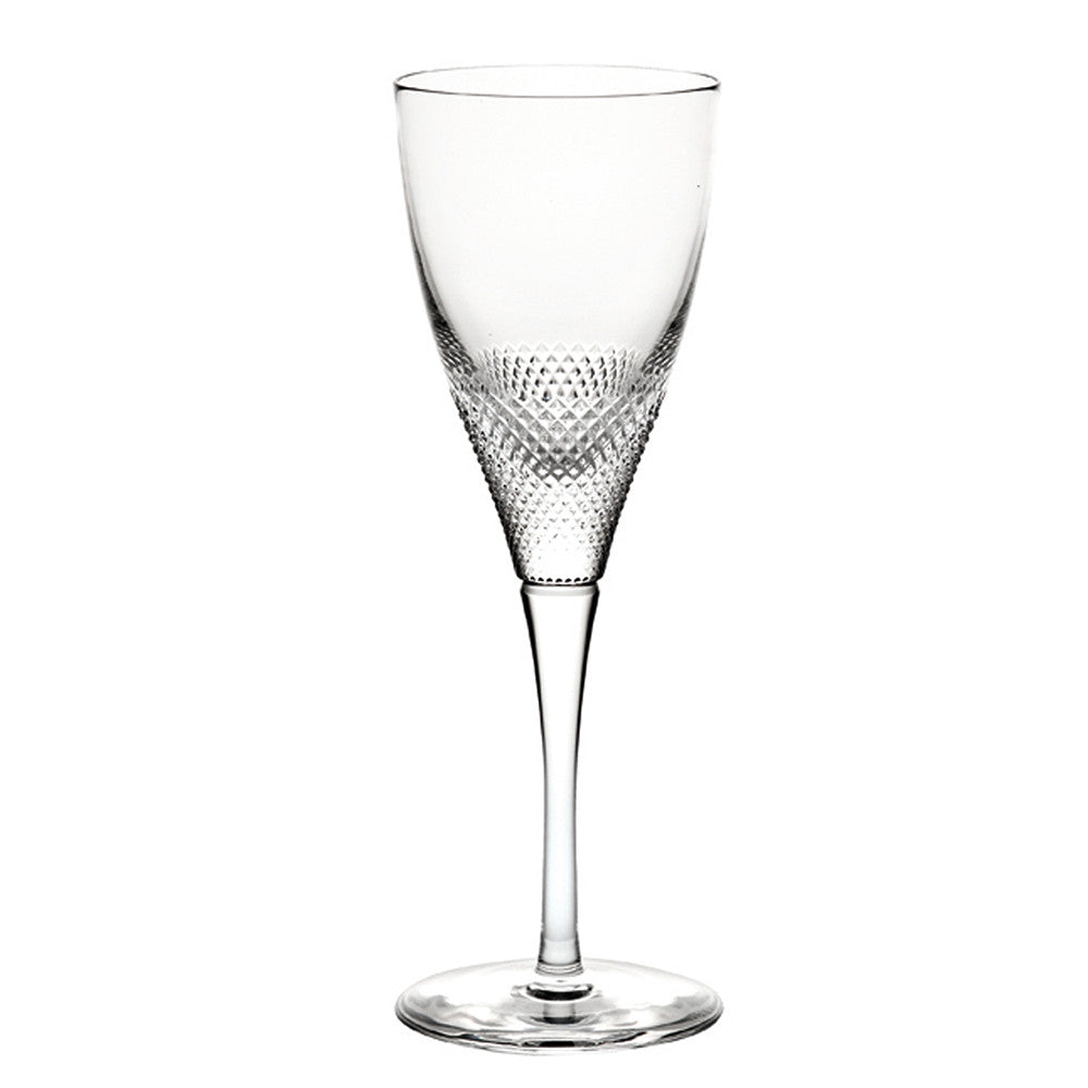 Splendour Textured Crystal White Wine Glass - Set of 4
