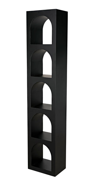 Aqueduct Bookcase, C, Black Metal