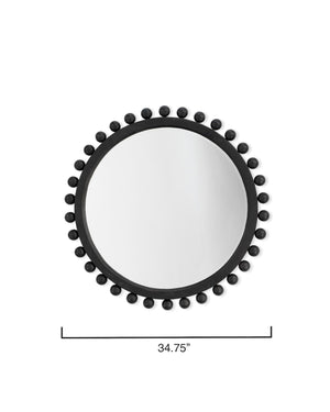 Brighton Mirror - Dark Charcoal Stained Wood