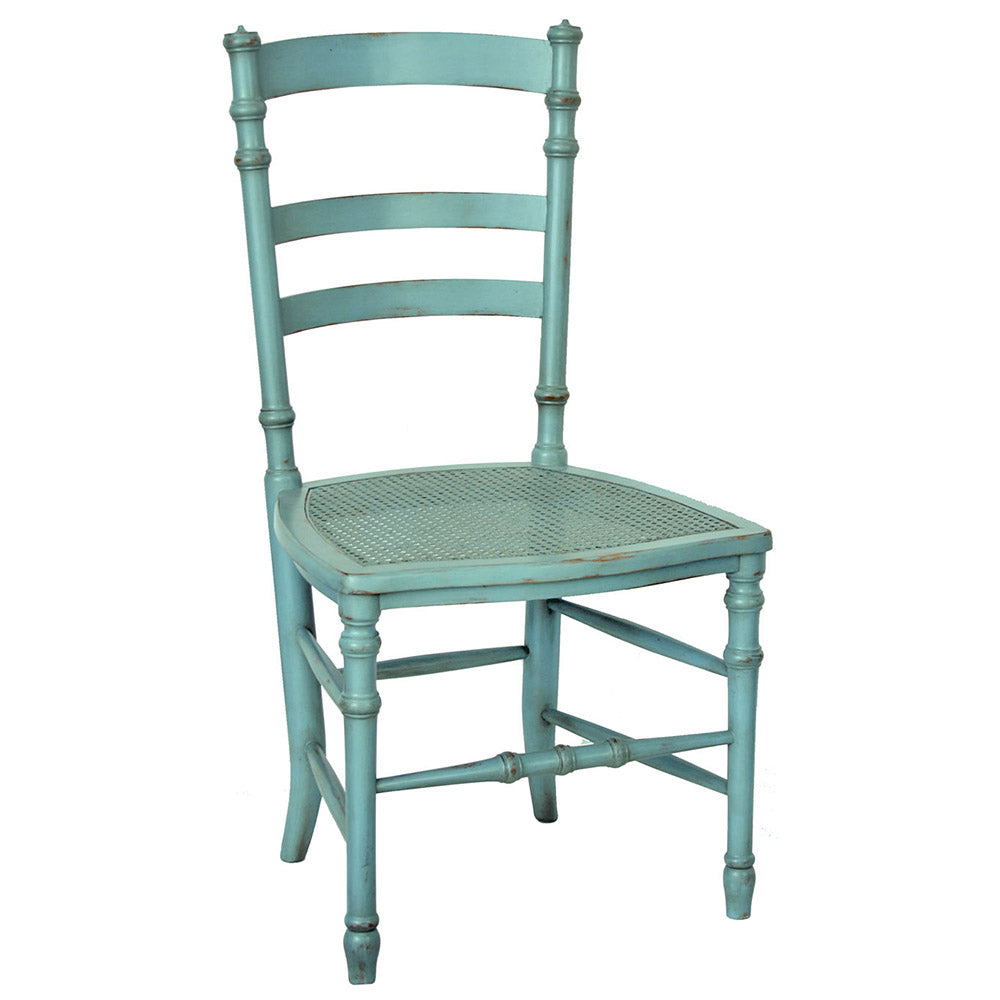 Swedish Armless Dining Chair with Cane Seat Scenario Home