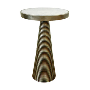 Worlds Away Tara Tapered Side Table - Brass